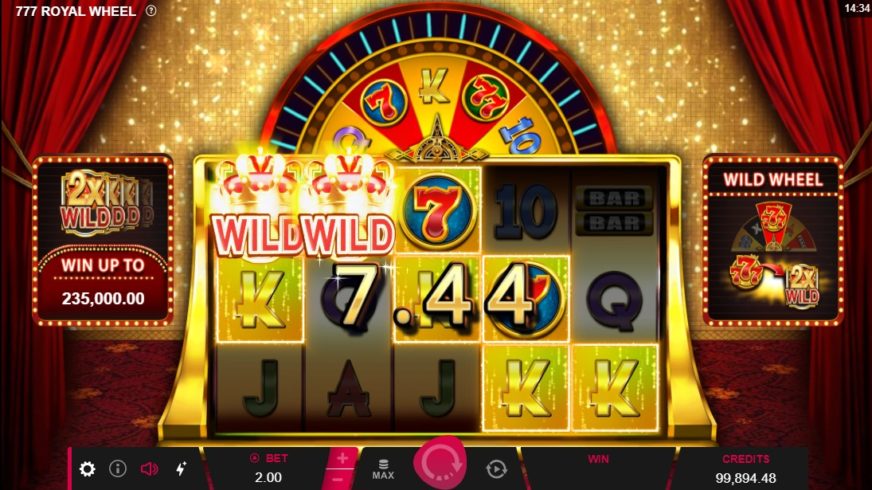 777 Royal Wheel slot screen 2