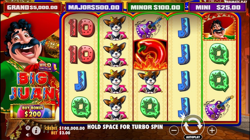Big Juan slot screen 1