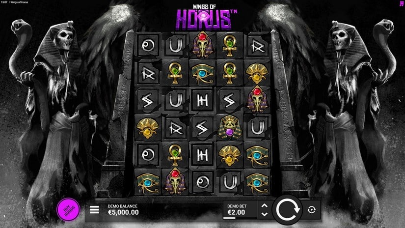 Wings of Horus slot screen 1