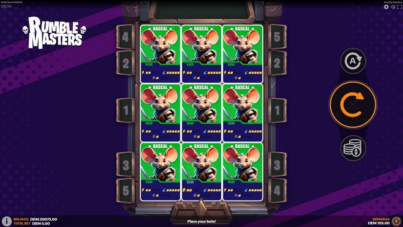 Rumble Masters slot screen 4