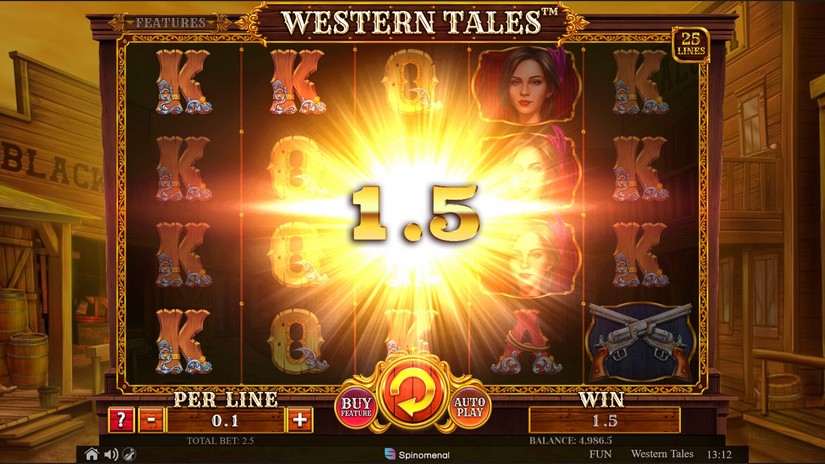 Western Tales slot screen 2