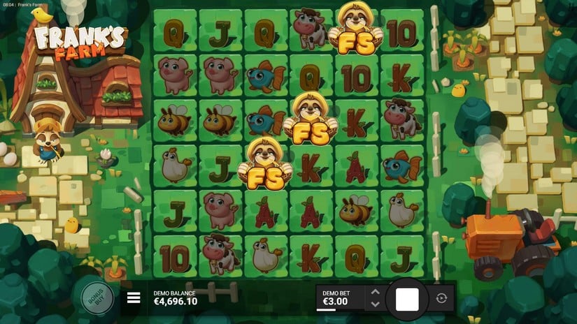 Frank’s Farm slot screen 3