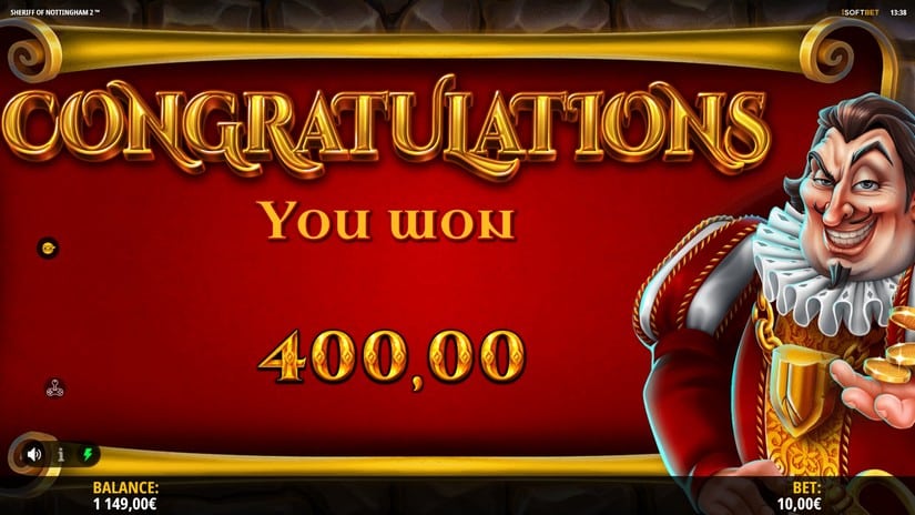 Sheriff of Nottingham 2 slot screen 9