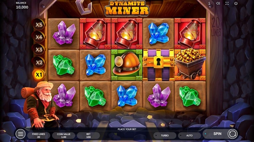Dynamite Miner slot screen 1