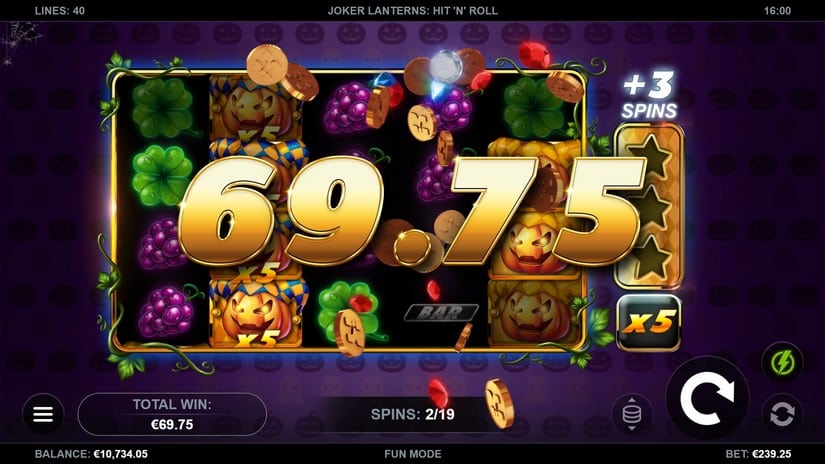 Joker Lanterns Hit’N’Roll slot screen 6