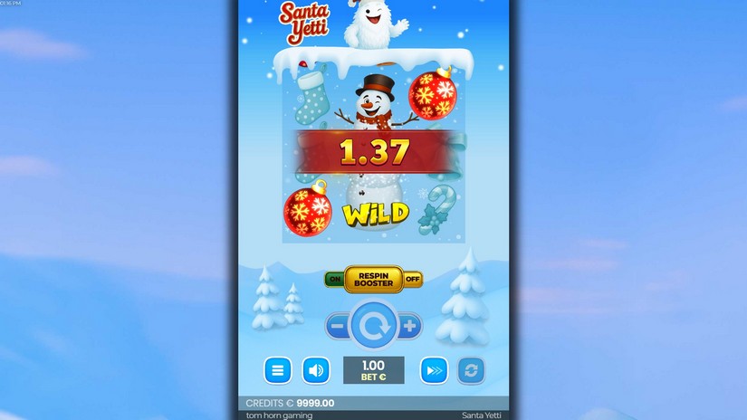 Santa Yetti slot screen 2