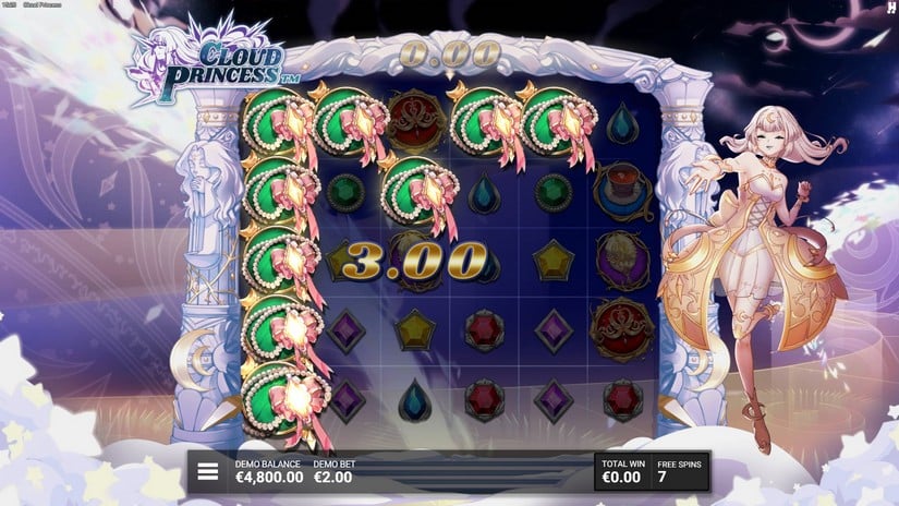 Cloud Princess slot screen 4