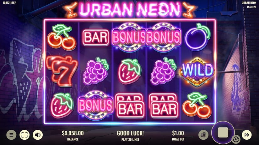 Urban Neon slot screen 2
