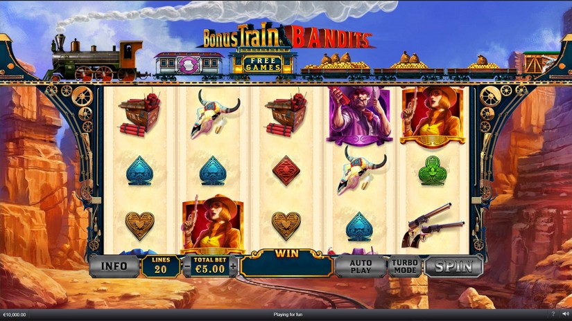 Bonus Train Bandits slot screen 2