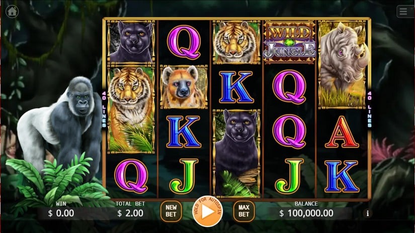 Wild Jungle slot screen 1