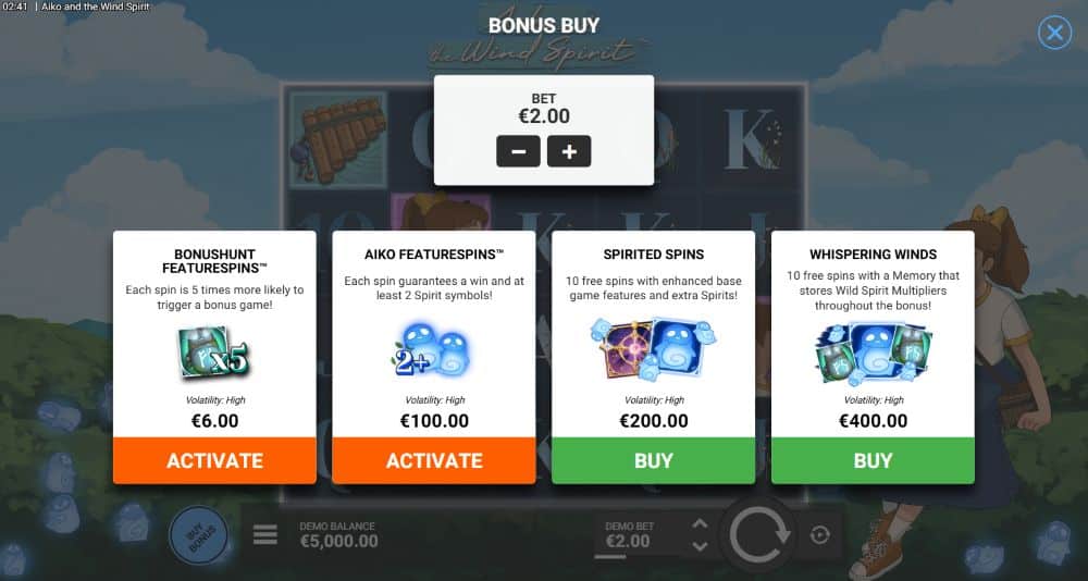 Play free Aiko and the Wind Spirit slot machine