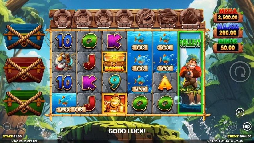 King Kong Splash slot screen 2
