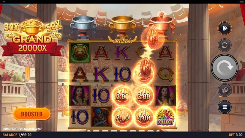 Rome Fight For Gold Deluxe slot screen 3