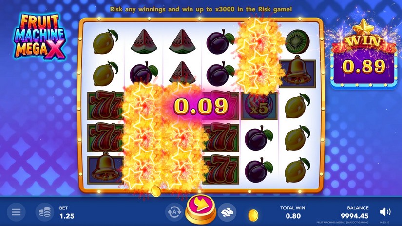 Fruit Machine: Mega X slot screen 3