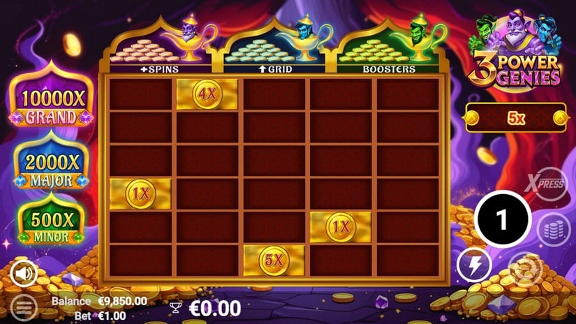 3 Power Genies slot screen 2