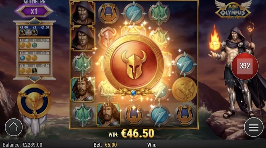 Rise Of Olympus slot screen 3
