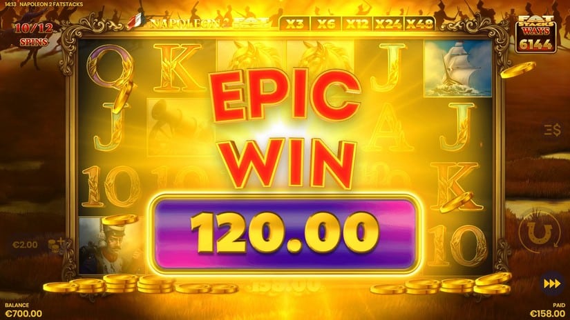 Napoleon 2 FatStacks slot screen 6