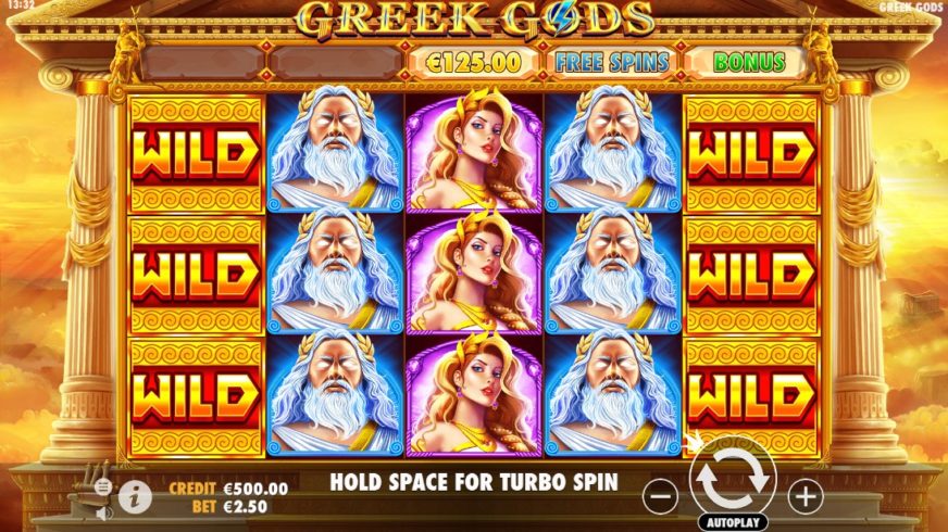 Greek Gods slot screen 1
