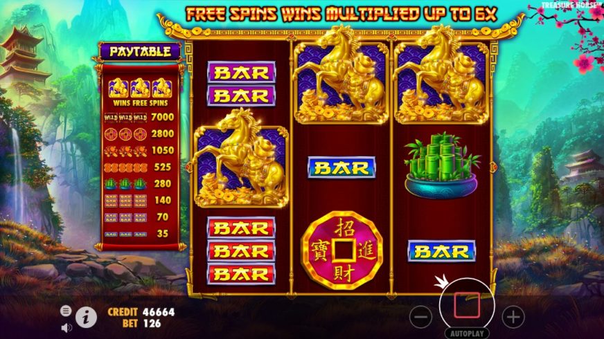 Treasure Horse slot screen 4