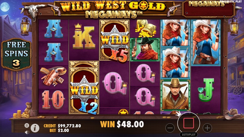 Wild West Gold Megaways slot screen 5