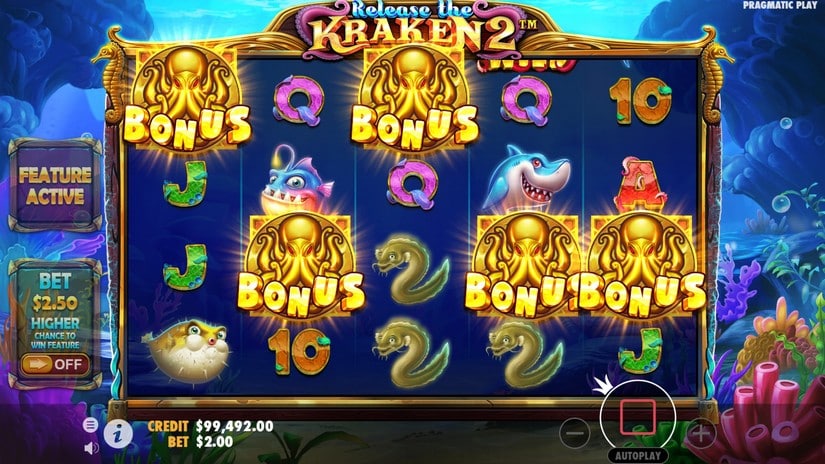 Release the Kraken 2 slot screen 3