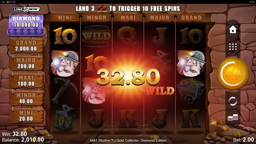 Gold Collector: Diamond Edition slot screen 2