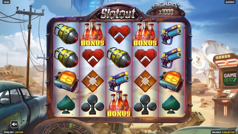 Slotout slot screen 1