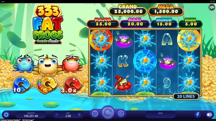 333 Fat Frogs Power Combo slot screen 2