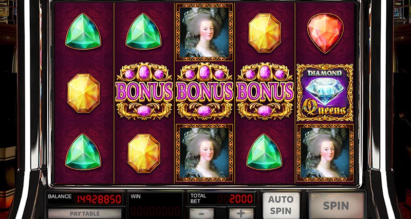 Queens & Diamonds slot screen 2
