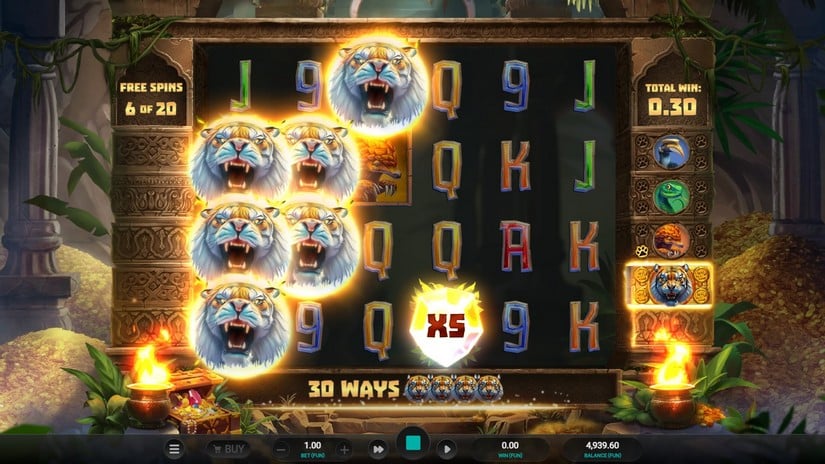 Tiger Shrine slot screen 5