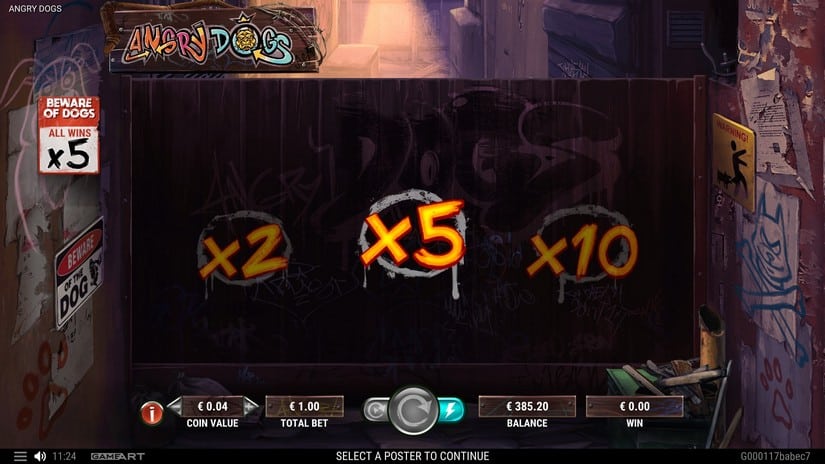 Angry Dogs slot screen 6