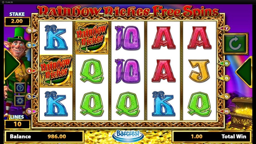 Rainbow Riches Free Spins slot screen 4