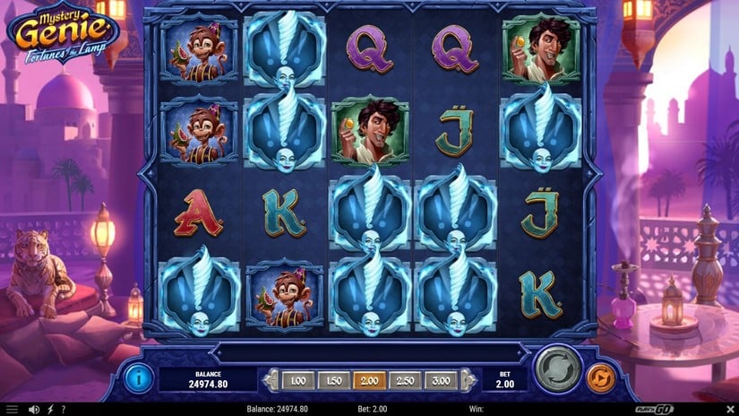 Mystery Genie Fortunes of the Lamp slot screen 2