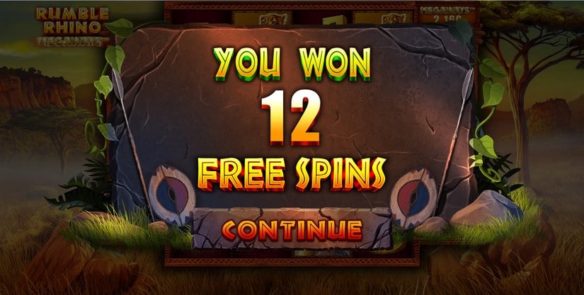 Rumble Rhino Megaways slot screen 3