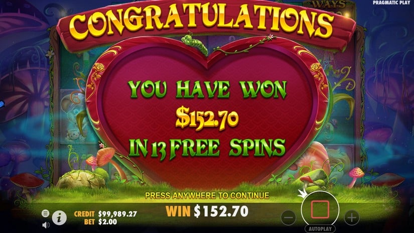 The Red Queen slot screen 9