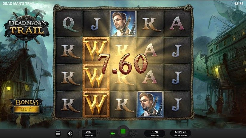 Dead Mans Trail slot screen 2