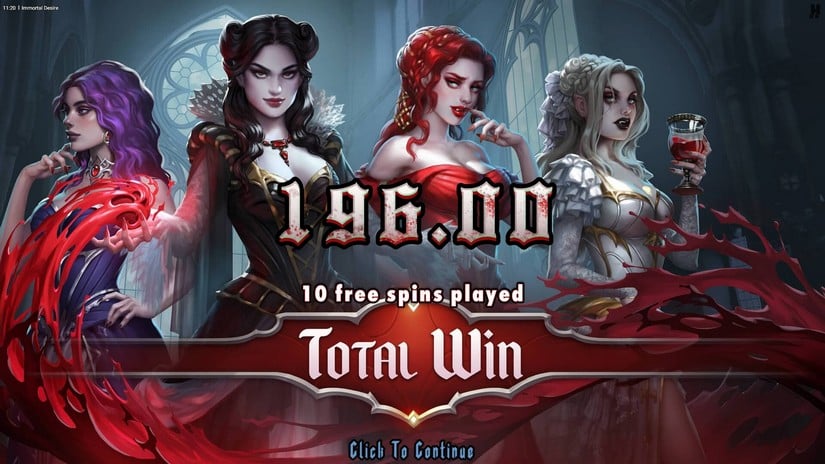 Immortal Desire slot screen 9