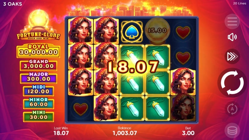 Fortune Globe slot screen 3