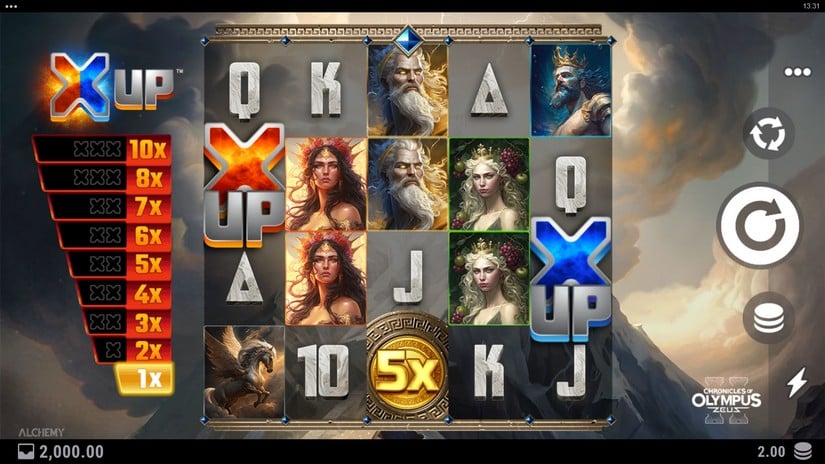 Chronicles of Olympus II – Zeus slot screen 1