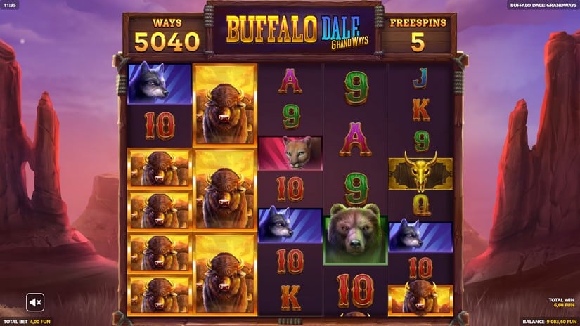 Buffalo Dale: Grandways slot screen 9