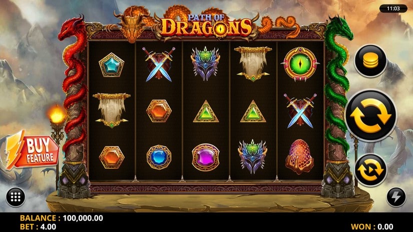 Path of Dragons slot screen 1