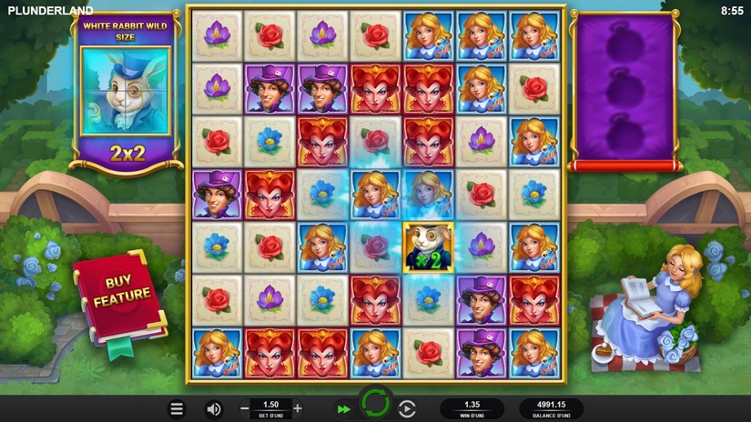 Plunderland slot screen 2