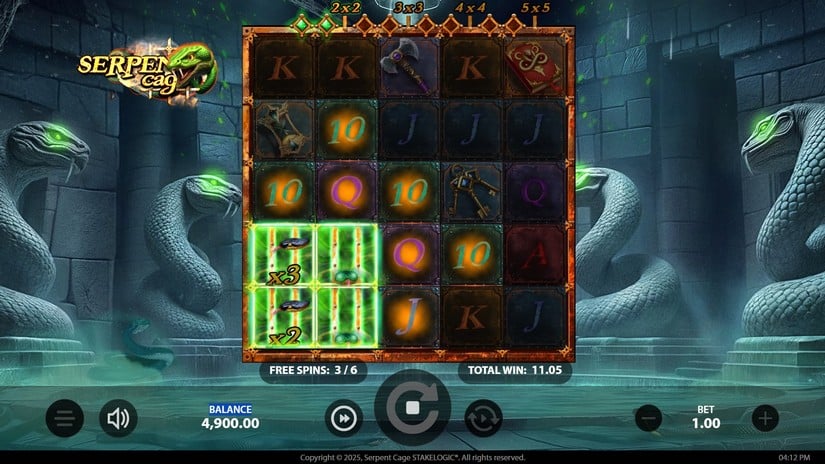 Serpent Cage slot screen 3