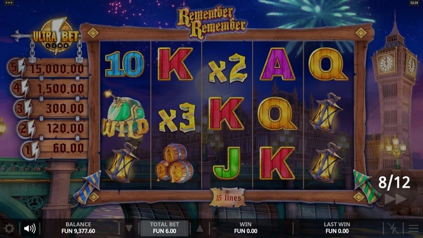 Remember Remember slot screen 5