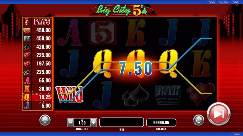 Big City 5’s slot screen 4