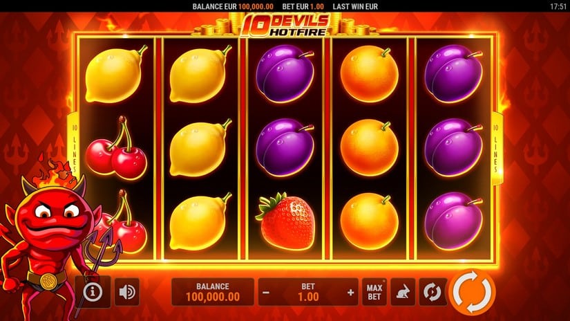 10 Devils Hotfire slot screen 1
