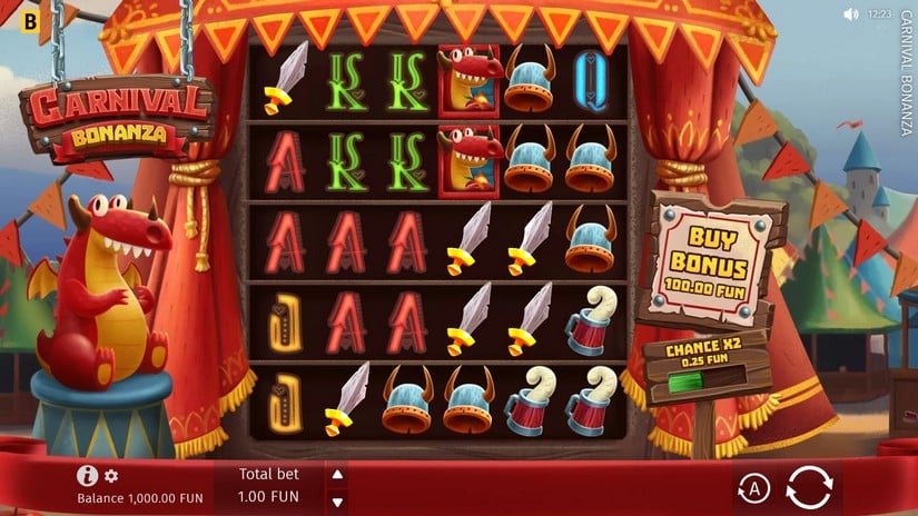 Carnival Bonanza slot screen 1