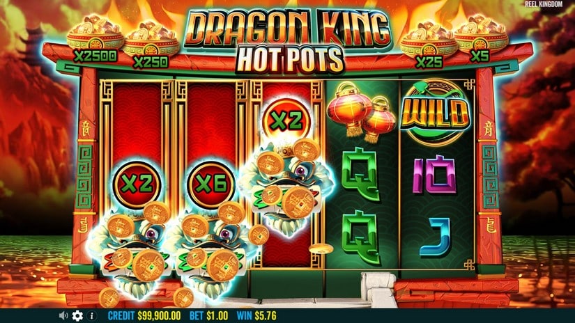 Dragon King Hot Pots slot screen 3