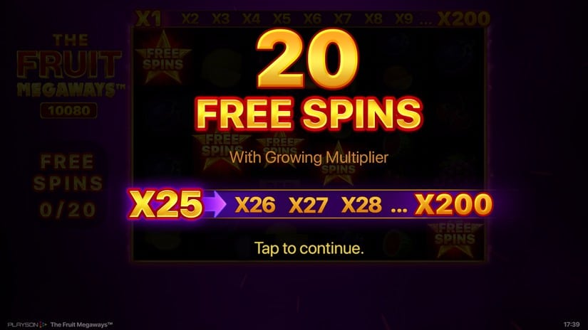 The Fruit Megaways slot screen 3