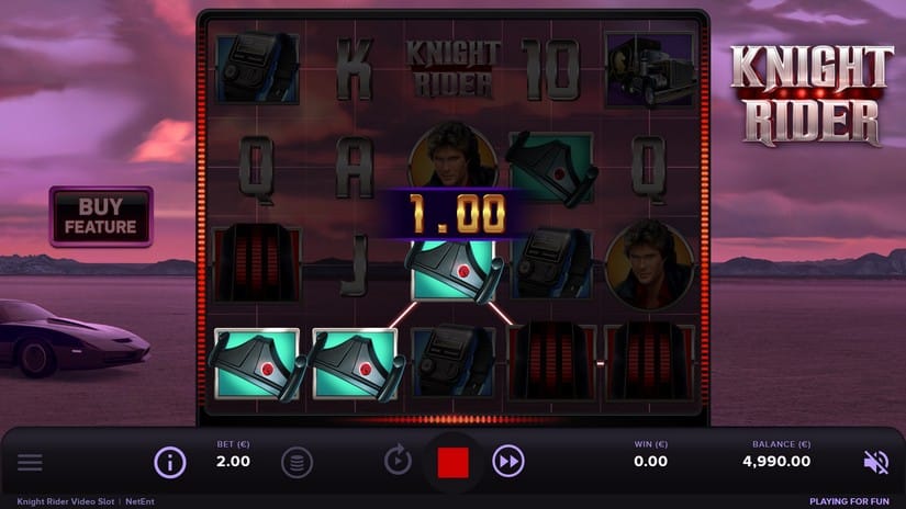 Knight Rider slot screen 2